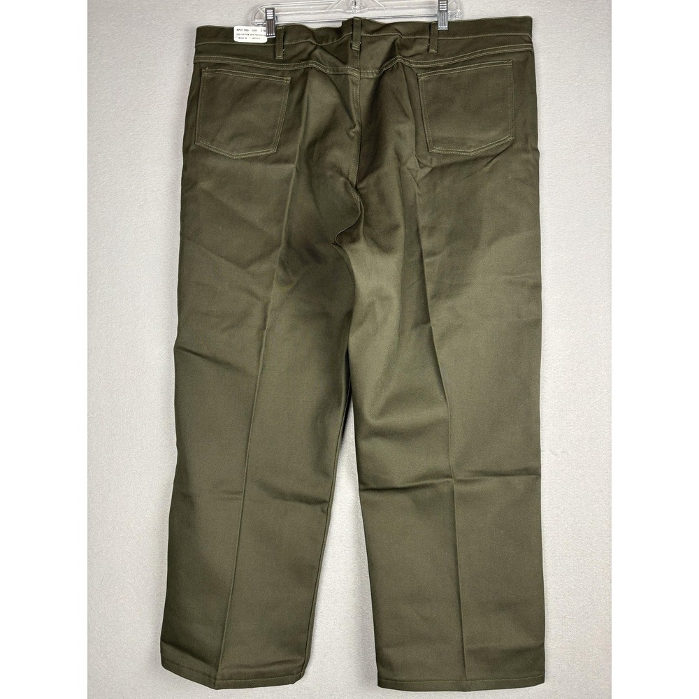 VF Imagewear Pants Mens 46x37 Olive‎ Green Twill Work Pants 5 Pocket NP21102